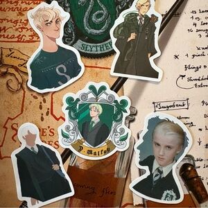 Bundle of 5 Draco Malfoy Stickers